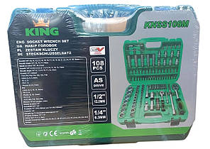 Набір інструментів KING KNSS108M, 108 предметів, від 4 мм до 32 мм, фото 4