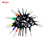 Набір ключів для зняття клем авто, знімач клем, для розкриття авто роз'ємів і терміналів 18 неіржавка сталь, фото 3