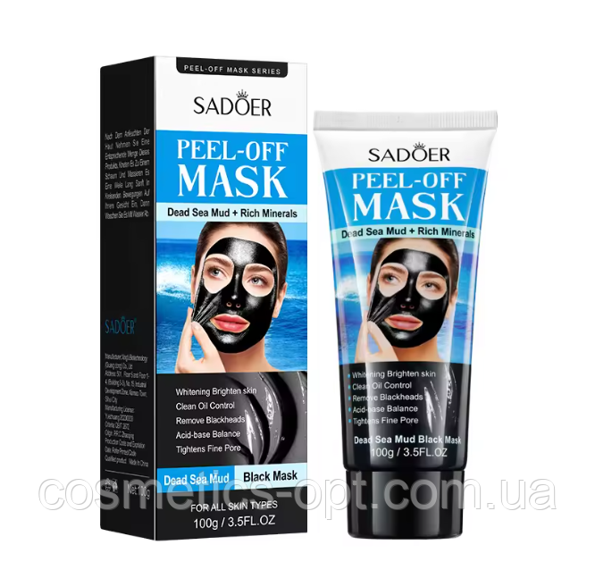 Пілінг-маска з брудом мертвого моря Sadoer Peel-Off, 100 g, фото 1