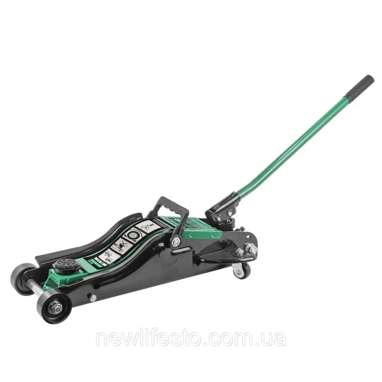 Домкрат підкатний 2.5т (89-359мм) з поворотною ручкою 360 ° ROCKFORCE RF-T825010R