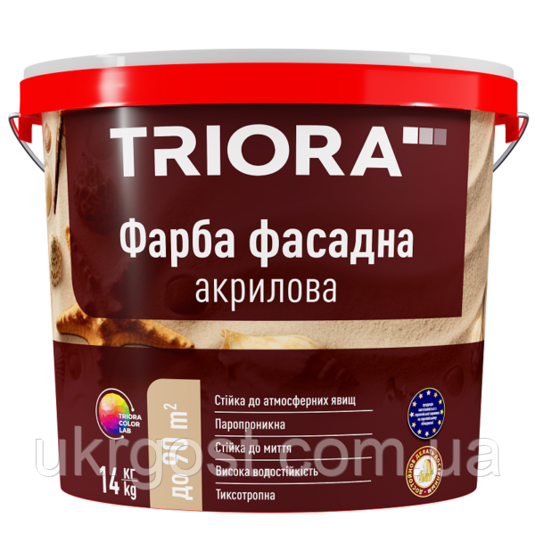 Фарба для фасаду акрилова Triora 14 кг