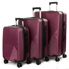 Комплект валіз Fashion, червоний