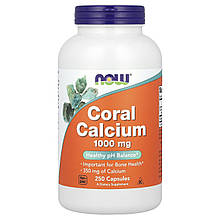 Кораловий кальцій, Coral Calcium, Now Foods, 1000 мг, 250 капсул