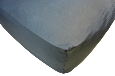 Простирадло на резинці Сатин гладкофарбований Графіт