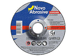 Диск зачисний 115мм х 6мм х 22,2мм Standard 27 ТМ NovoAbrasive