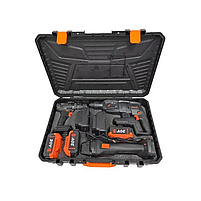 Набір акумуляторного інструменту 3-в-1 STROMO PA210SET (болгарка, перфоратор, шурупокрут, 3 АКБ, 2 зарядні пристрої), фото 3