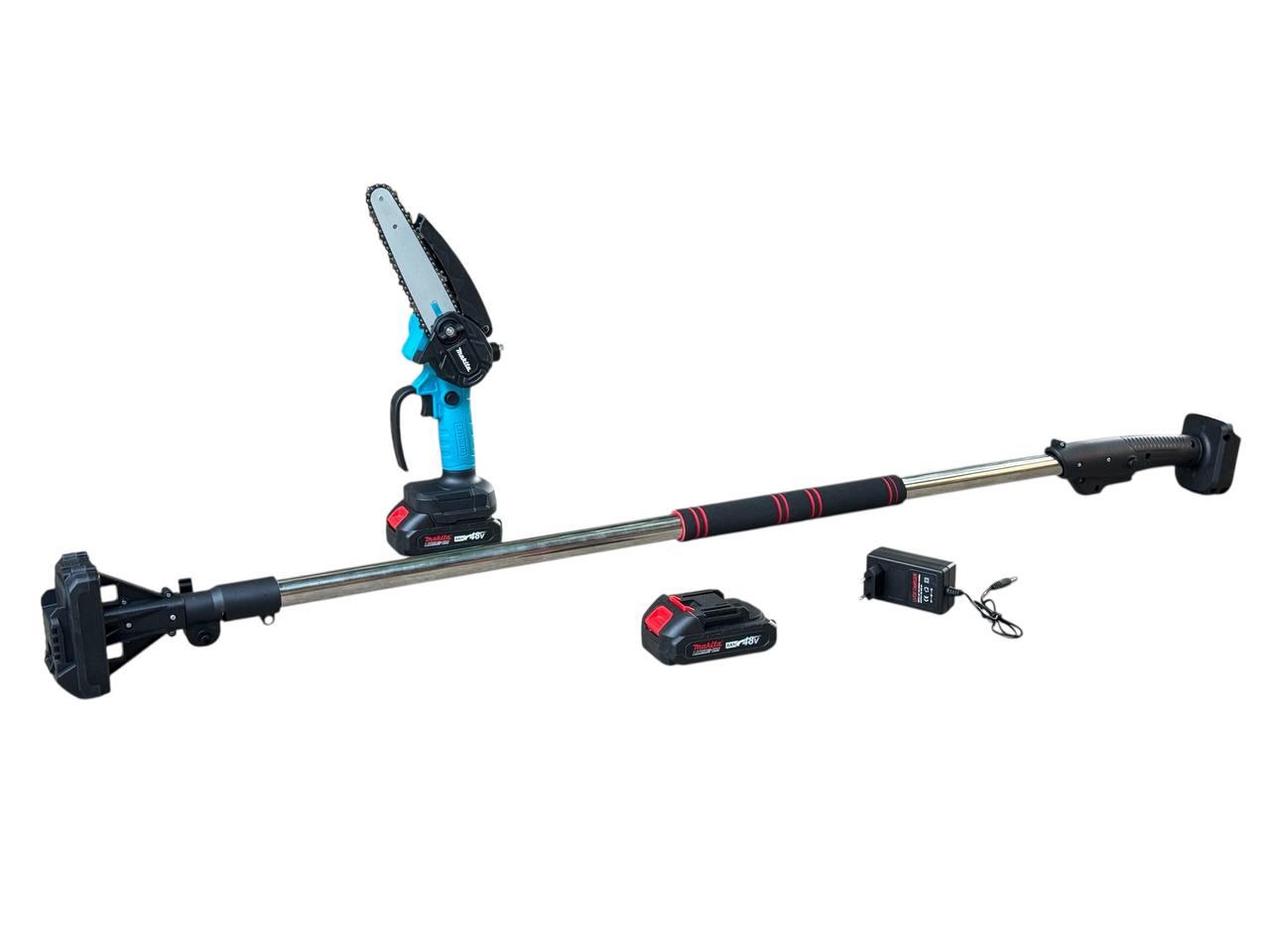 Висоторіз акумуляторний Makita DUC 170Z (48V, 6AH, шина 16 см) безщіткова міні-пилка зі штангою 2 метра