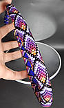 Набір намисто-джгут та браслет Фіолетова фантазія Ручна робота, фото 7