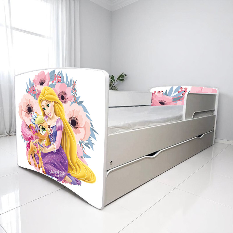 Ліжко для дівчинки Рапунцель NEW, дитячі меблі King Queen, фото 1