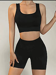 Жіночій комплект велосипедки з топом #014