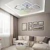 Смарт люстра OVAL RGB 120W 7S хром Esllse LED керована з пультом і додатком для смартфону APP 960x750x110мм, фото 6