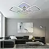 Смарт люстра OVAL RGB 120W 7S хром Esllse LED керована з пультом і додатком для смартфону APP 960x750x110мм, фото 7