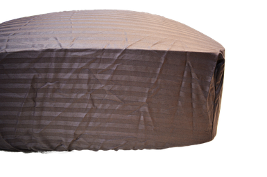 Простирадло на резинці Сатин Страйп Шоколад