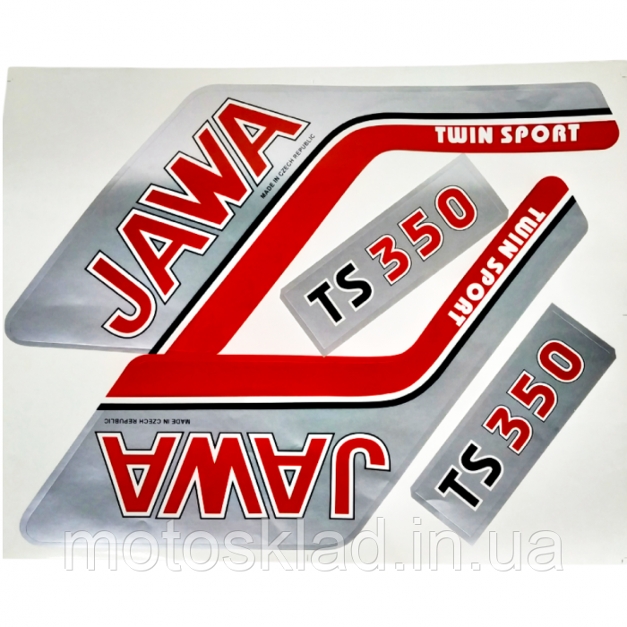 Наклейки на мотоцикл Ява JAWA 350 Чехія, фото 1