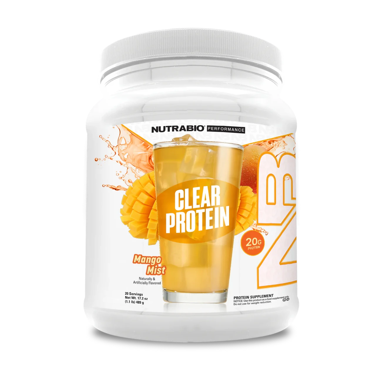 Протеїн Ізолят Nutrabio Clear Whey Protein Isolate Powder 20 serv, фото 1