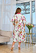 Шикарна літня сукня для всіх розмірів квітковий принт, фото 6