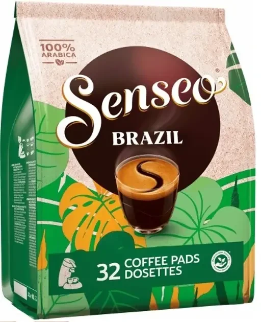 Кава в чалдах Senseo Brazil 32 порції Philips Сенсео 62 мм Нідерланди з шоколадними нотами