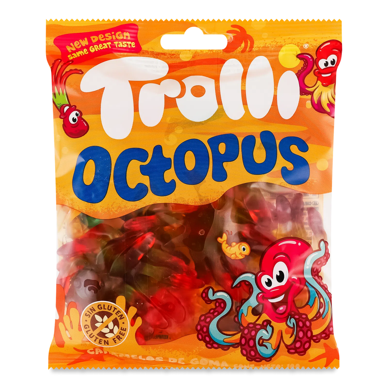 Жувальні цукерки мармелад Trolli Octopus "Восьминіг" 100г, фото 1