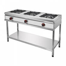 Промислова газова плита підлогова 3-конфоркова CEJ25L Remta