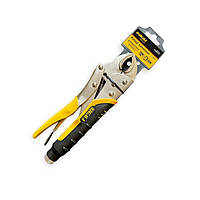 Затискач з напівкруглими губками (кліщі затискні) 180 мм обгум. ручка SIGMA