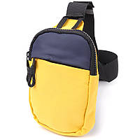 Слінг сумка для подорожей із якісного текстилю Vintage sale_15155 Жовтий
