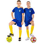 Форма футбольна дитяча із символікою збірної УКРАЇНА 2025 SP-Sport CO-4671 20-30 синій, фото 5