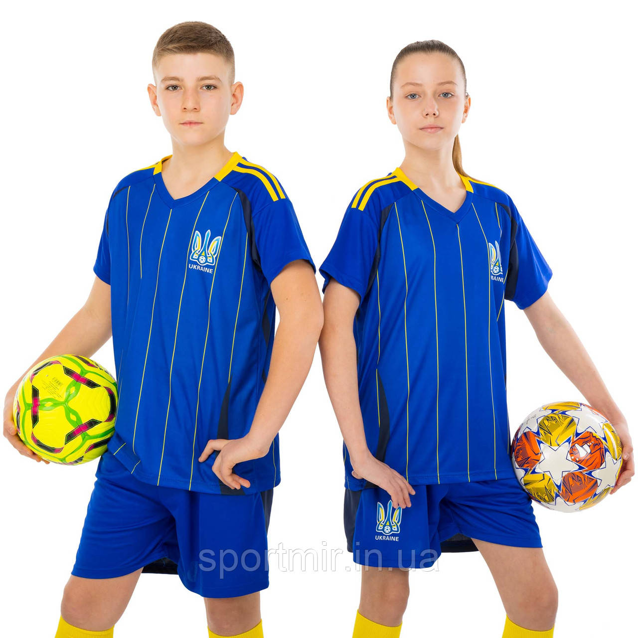Форма футбольна дитяча із символікою збірної УКРАЇНА 2025 SP-Sport CO-4671 20-30 синій, фото 1