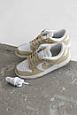 Кросівки жіночі бежеві Nike Sb Dunk Low Golden White (20646), фото 9