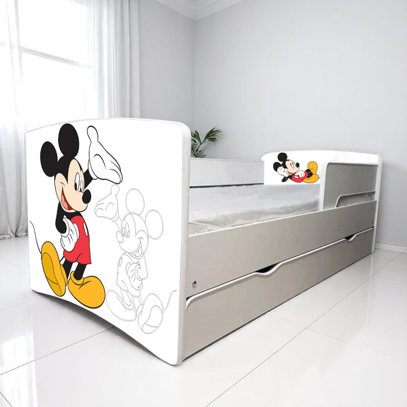 Ліжко для хлопчика Міккі, дитячі меблі King Queen, фото 1