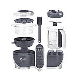 Блендер-пароварка двосекційна Babymoov Nutribaby+ Grey, фото 2