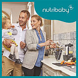 Блендер-пароварка двосекційна Babymoov Nutribaby+ Grey, фото 8