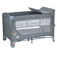Ліжечко-манеж 2 в 1 UNITY+ ME 1098 Gray, до 13 кг