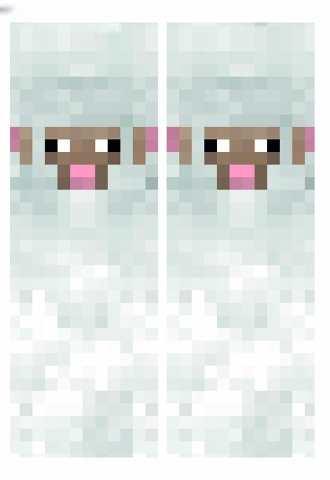 Дакімакура 150х50 см   Вівця Майнкрафт  Minecraft  Minecraft  Подушка з наволочкою обнімашка двухсторння, фото 1