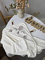 Дитячий махровий рушник-куточок "Ведмедик" 90*90 Angelok-child