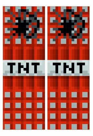 Дакімакура 150х50 см ТНТ Майнкрафт Minecraft Подушка з наволочкою обнімашка двухсторння, фото 1