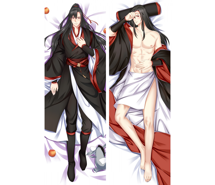 Дакімакура 150х50 см Вей Усянь Лань Ванцзі Магістр Д"явольського Культу Mo Dao Zu Shi Подушка з наволочкою обнімашка двухсторння, фото 1