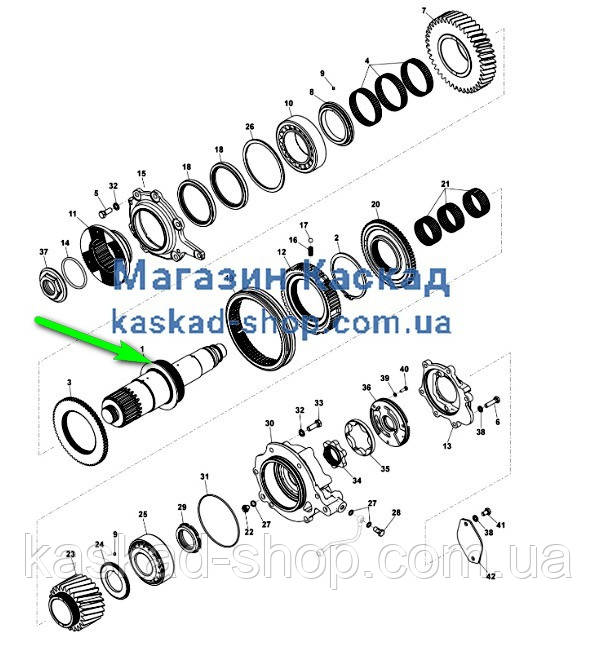 2016800954 вал роздаваної коробки автомобіля Tatra EURO, Tatra-158 Phoenix