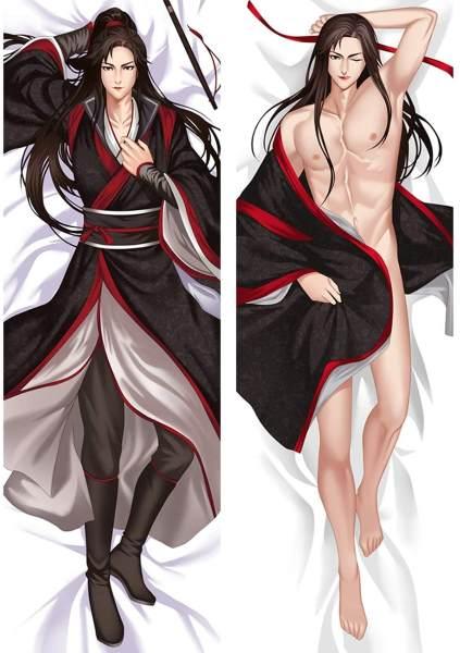 Дакімакура 150х50 см Вей Усянь Лань Ванцзі Магістр Д"явольського Культу Mo Dao Zu Shi Подушка з наволочкою обнімашка двухсторння, фото 1