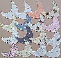 Дитячі муслінові непромокаючі нагрудники, слюнявчики дитячі Angelok-chilld