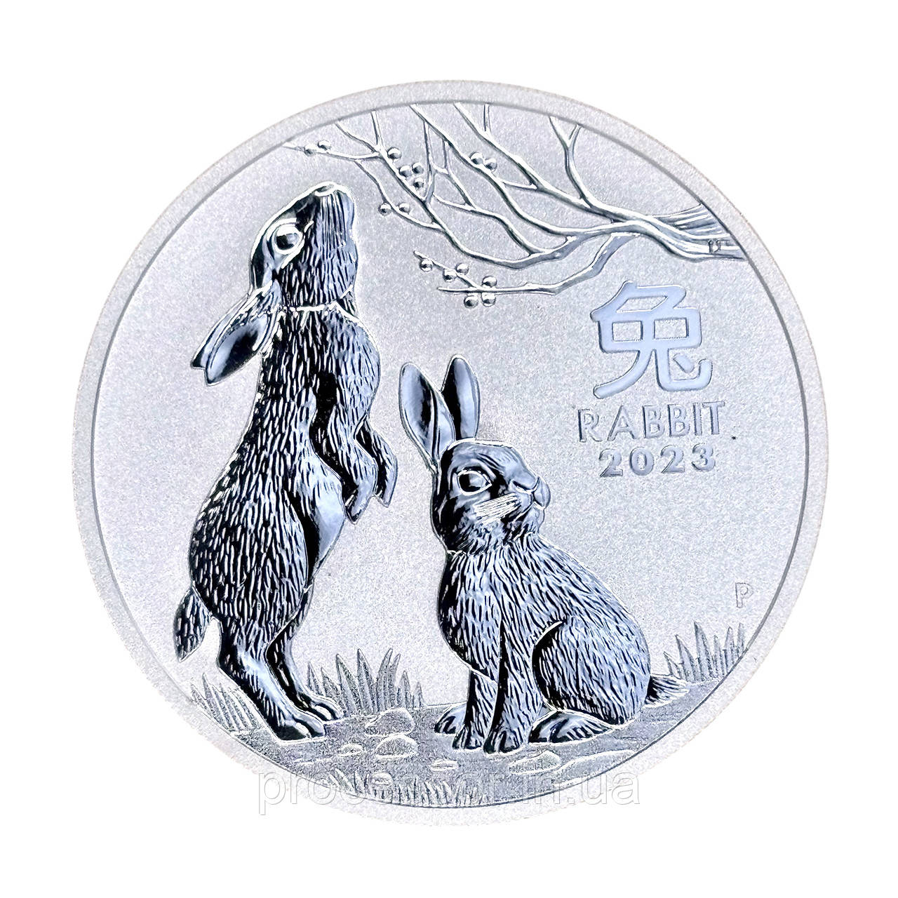 Срібна монета 1$ «Рік Кролика» 1 oz 2023 (Австралія) – Символ удачі, спокою та витонченості, фото 1