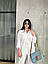Жіночий літній костюм-двійка великого розміру та батал модний легкий сорочка та штани, р. 50/52, 54/56, 58/60, фото 4