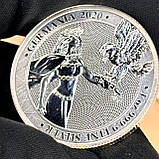 Срібна монета 5 марок Lady Germania 1 oz 2020 року – Символ сили та честі, фото 10