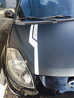 Вінілова наклейка смуга на капот SPORT 100 х 10 см, фото 6