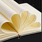 Щоденник, планер блокнот з ручкою, 100 аркушів, формат А5, планер, записник у м'якій обкладинці, синій, фото 4