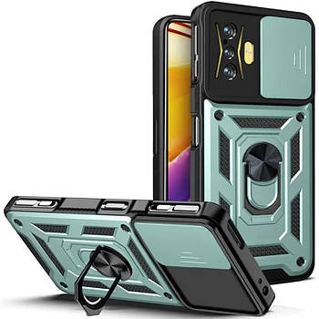 Ударостійкий чохол Camshield Serge Ring для Xiaomi Poco F4 GT Green