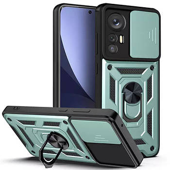Ударостійкий чохол Camshield Serge Ring для Xiaomi 12T / 12T Pro Green