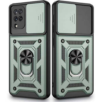 Ударостійкий чохол Camshield Serge Ring для Samsung Galaxy M53 5G Green