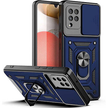 Ударостійкий чохол Camshield Serge Ring для Samsung Galaxy M53 5G Blue