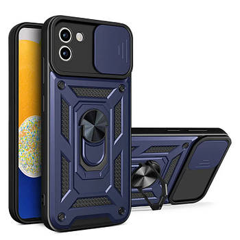 Ударостійкий чохол Camshield Serge Ring для Samsung Galaxy A03 Blue