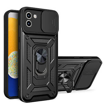 Ударостійкий чохол Camshield Serge Ring для Samsung Galaxy A03 Black